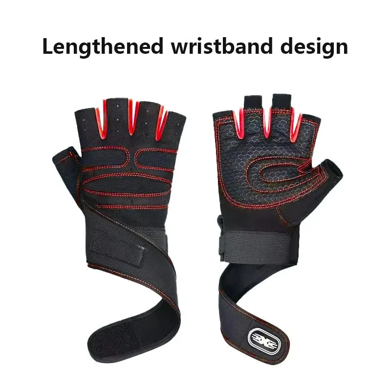 MyEdge Gym Gloves for Men Women Fitness Weight Lifting Wristband