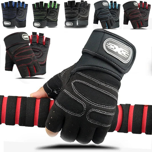 MyEdge Gym Gloves for Men Women Fitness Weight Lifting Wristband